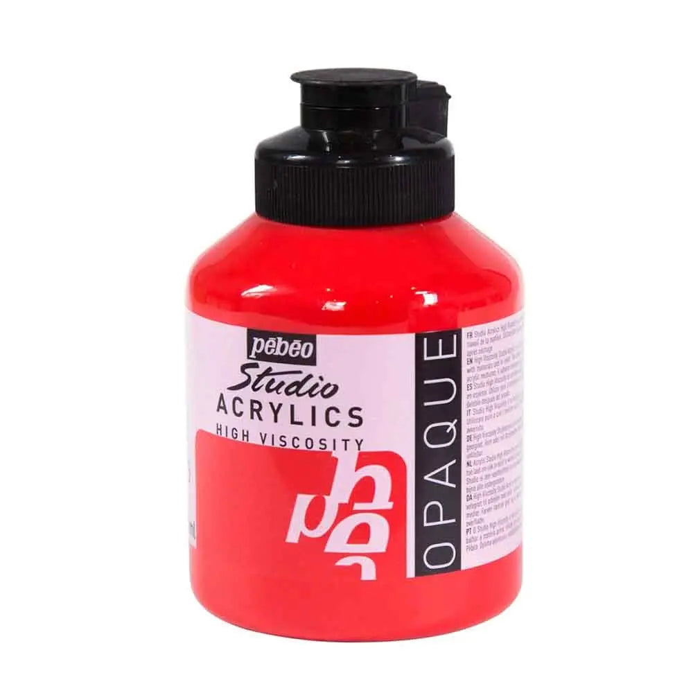 Pebeo High Viscosity Studio Acrylics  500ml (Loose) Pebeo